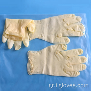 Μίας χρήσης γάντια χωρίς σκόνη ιατρικά χειρουργικά γάντια από λατέξ